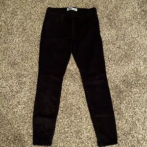 Black corduroy jeans